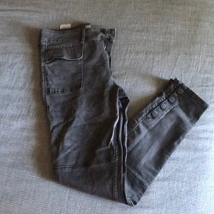 Utility Style Cropped Skinny Jeans